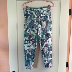 SPANX Camouflage Leggings - Blue, Green, Gray